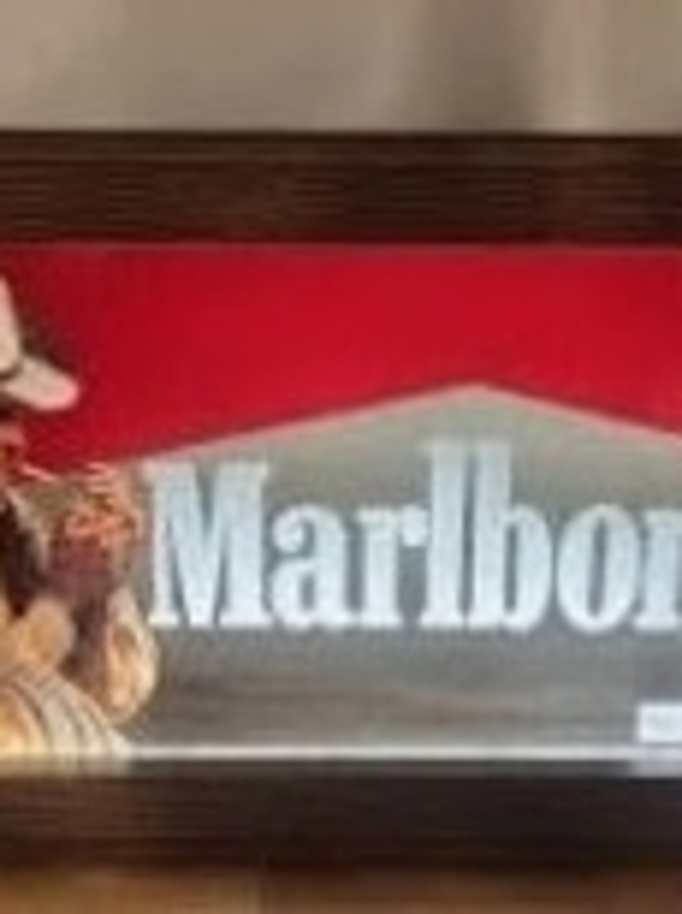 Marlboro Red and White Logo Sign